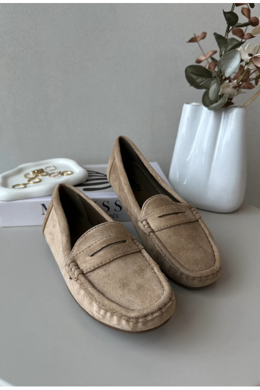 Elegante braune Lenvie-Wildledermokassins Elegante braune Lenvie-Wildledermokassins