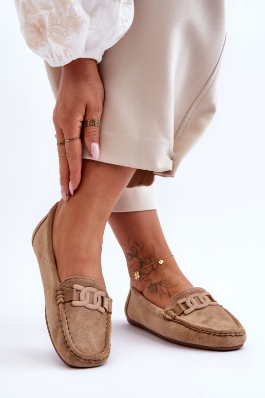 Braune Wildledermokassins Rabell