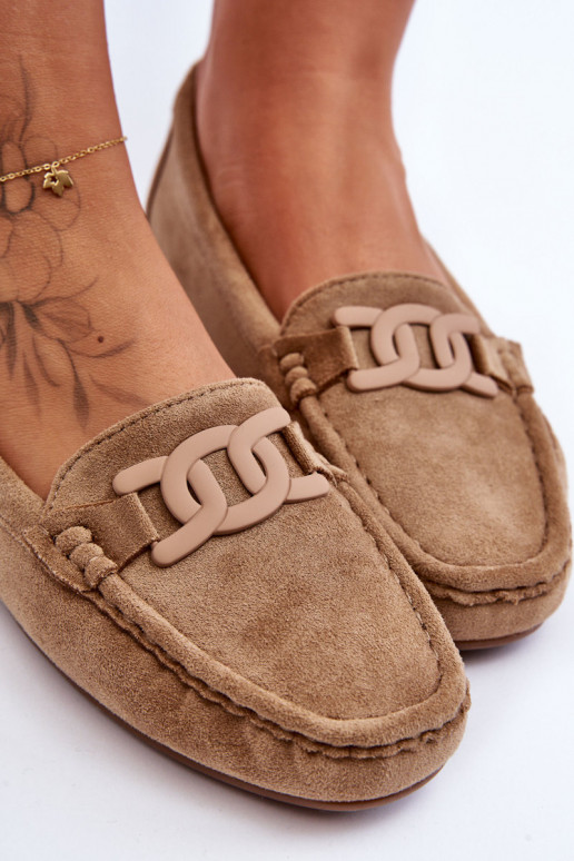 Braune Wildledermokassins Rabell