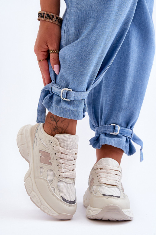 Sneakers mit Mesh-Beige in der Farbe Venice Sneakers mit Mesh-Beige in der Farbe Venice