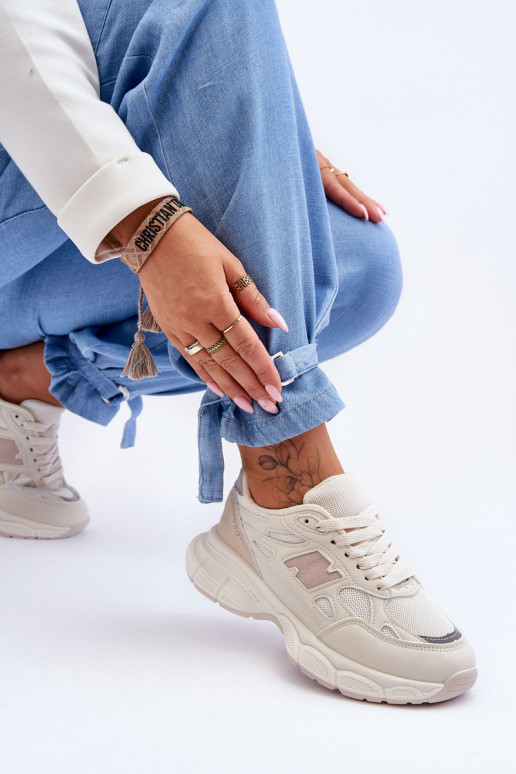 Sneakers mit Mesh-Beige in der Farbe Venice Sneakers mit Mesh-Beige in der Farbe Venice