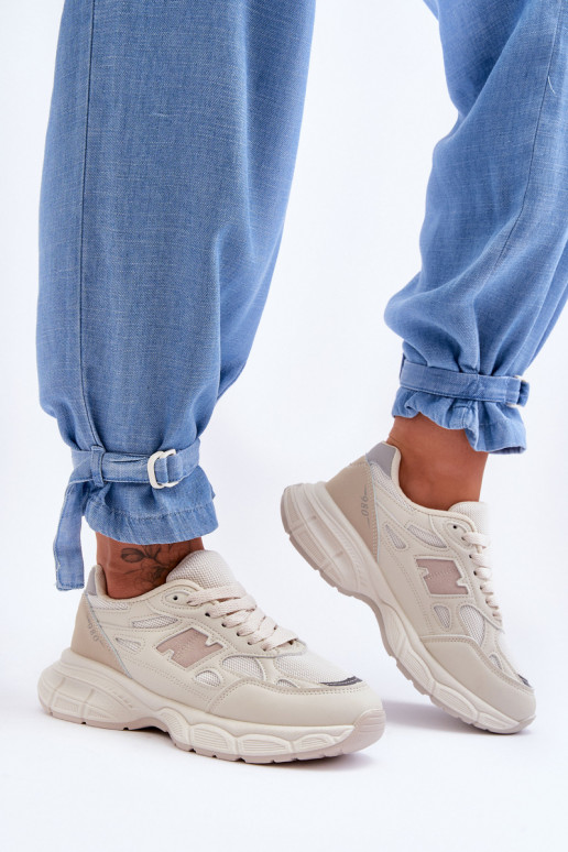 Sneakers mit Mesh-Beige in der Farbe Venice Sneakers mit Mesh-Beige in der Farbe Venice