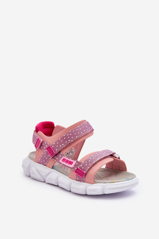 Kindersandalen mit Klebeverschlüssen Big Star LL374202 rosa Farbe Kindersandalen mit Klebeverschlüssen Big Star LL374202 rosa Farbe