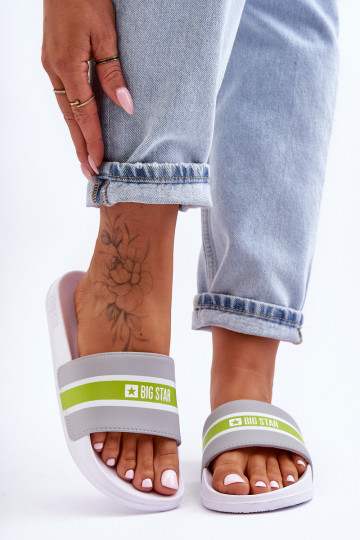 Leichte Hausschuhe Big Star JJ274647 Weiß-Grau 2