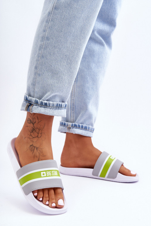 Leichte Hausschuhe Big Star JJ274647 Weiß-Grau Leichte Hausschuhe Big Star JJ274647 Weiß-Grau