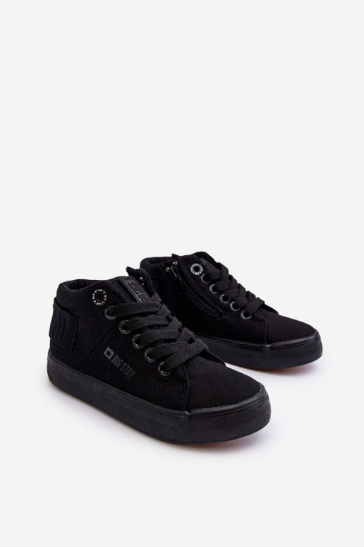 Klassische Freizeitschuhe für Kinder mit Sohle Big Star LL374001 in der Farbe Schwarz