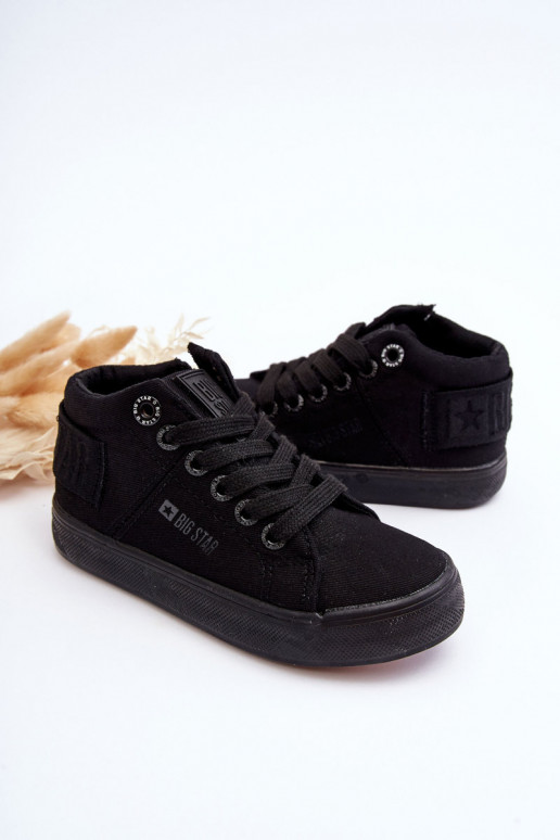 Klassische Freizeitschuhe für Kinder mit Sohle Big Star LL374001 in der Farbe Schwarz