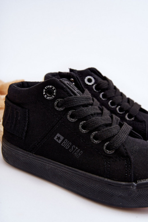 Klassische Freizeitschuhe für Kinder mit Sohle Big Star LL374001 in der Farbe Schwarz