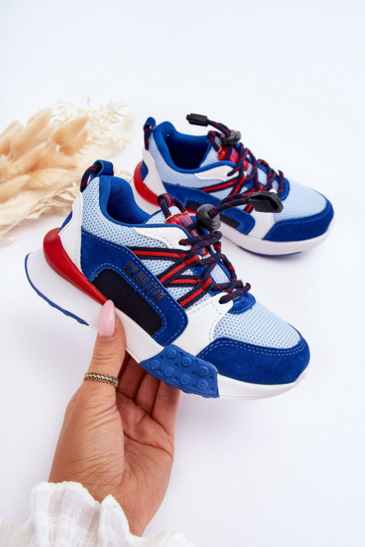 Kindersportschuhe Memory Foam System Big Star LL374220 blaue Farbe Kindersportschuhe Memory Foam System Big Star LL374220 blaue Farbe