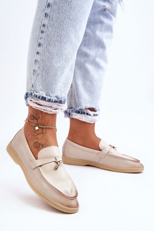 Klassisches Modell Damen-Mokassins beige Cortez Klassisches Modell Damen-Mokassins beige Cortez