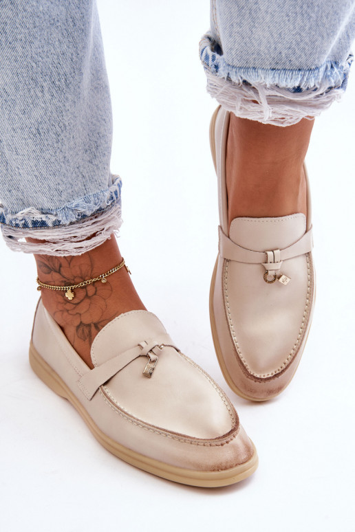 Klassisches Modell Damen-Mokassins beige Cortez Klassisches Modell Damen-Mokassins beige Cortez