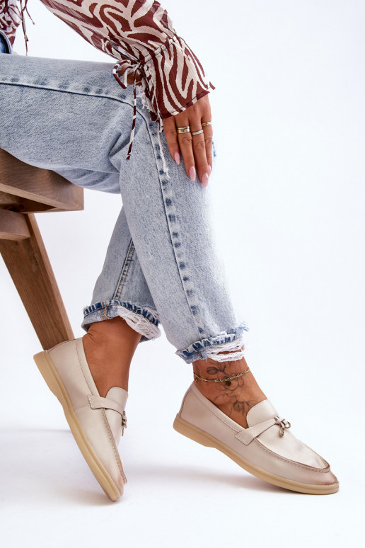 Klassisches Modell Damen-Mokassins beige Cortez Klassisches Modell Damen-Mokassins beige Cortez