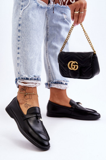 Klassisches Damen-Mokassin-Modell in der Farbe Schwarz von Cortez