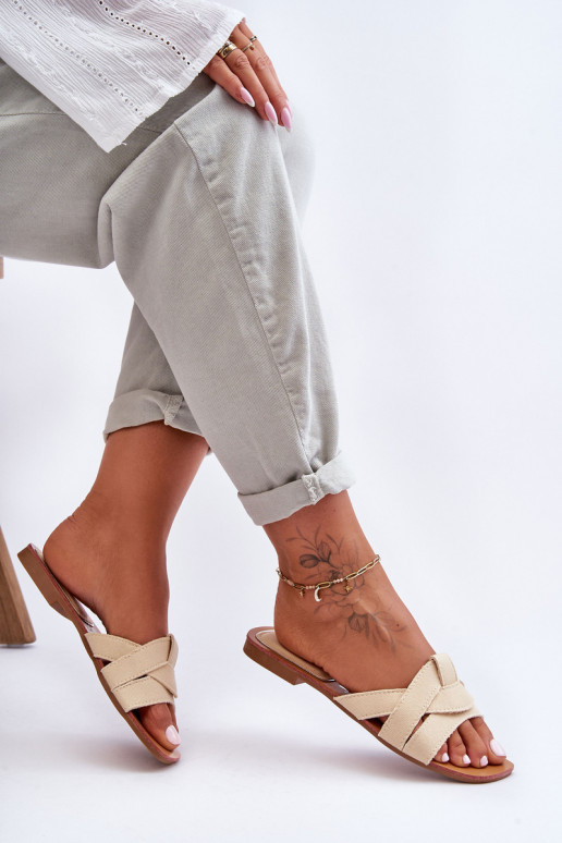 Hausschuhe beige Aversa Hausschuhe beige Aversa