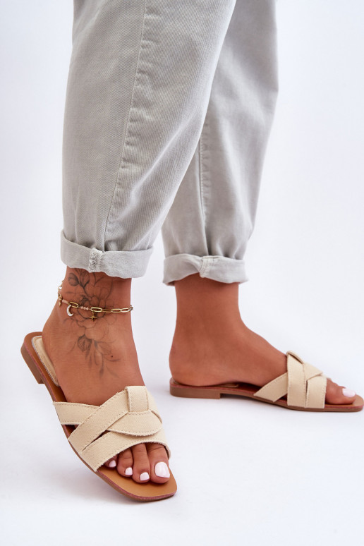 Hausschuhe beige Aversa Hausschuhe beige Aversa