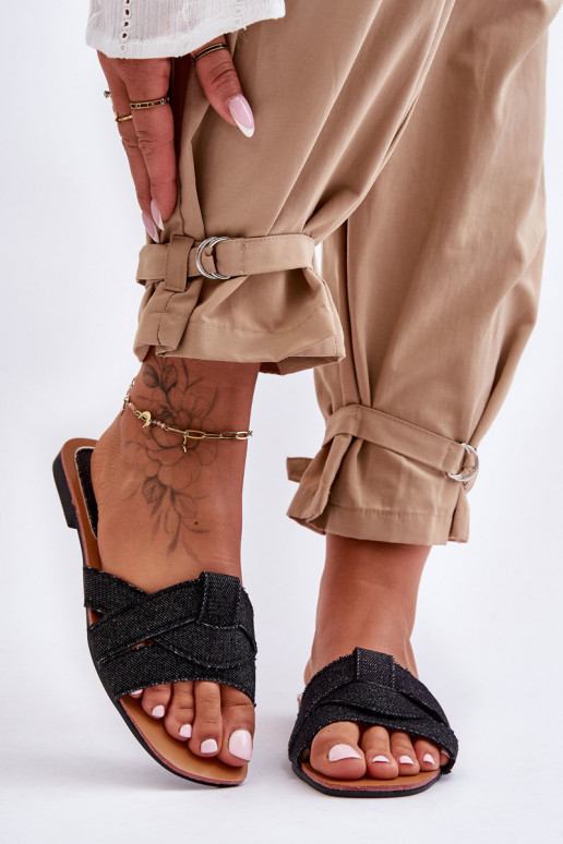 Hausschuhe schwarz Aversa Hausschuhe schwarz Aversa