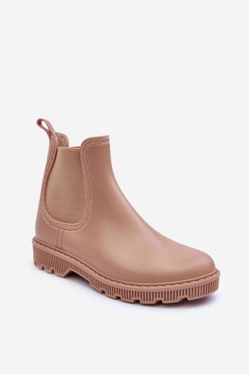 Helinca, matte Gummistiefel des widerstandsfähigen Modells, beige Farbe