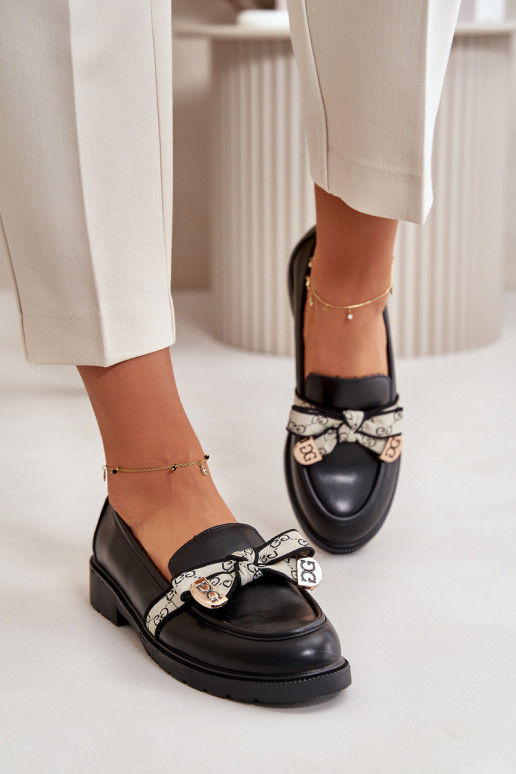 Schuhe Mokassins schwarze Farbe S.Barski HY330