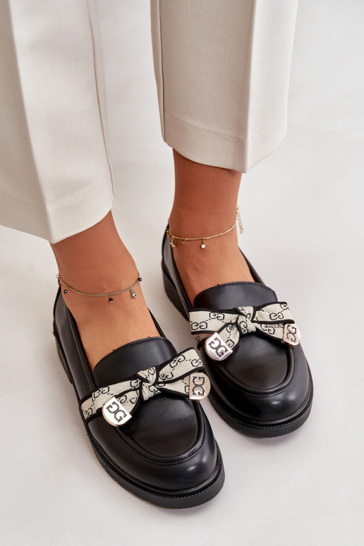 Schuhe Mokassins schwarze Farbe S.Barski HY330