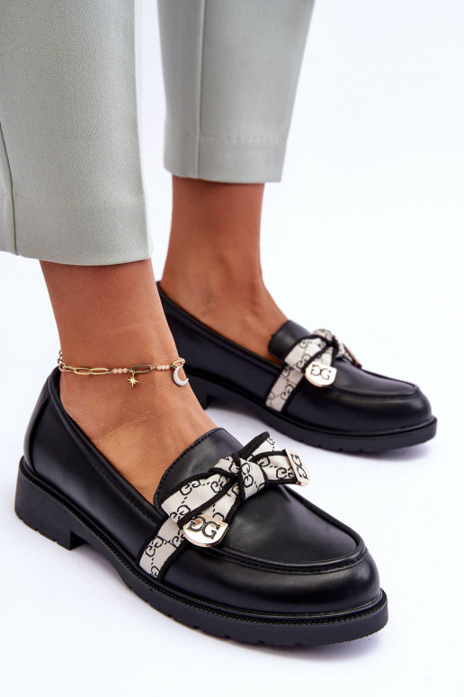 Schuhe Mokassins schwarze Farbe S.Barski HY330