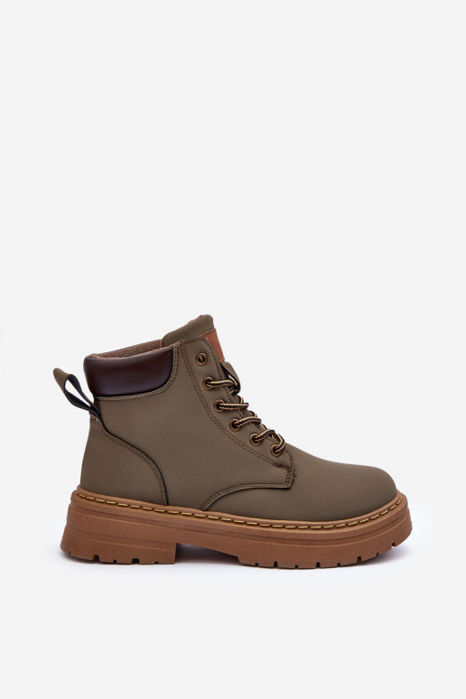 Schuhe Stiefel erwärmte grüne Farbe Corbin Schuhe Stiefel erwärmte grüne Farbe Corbin