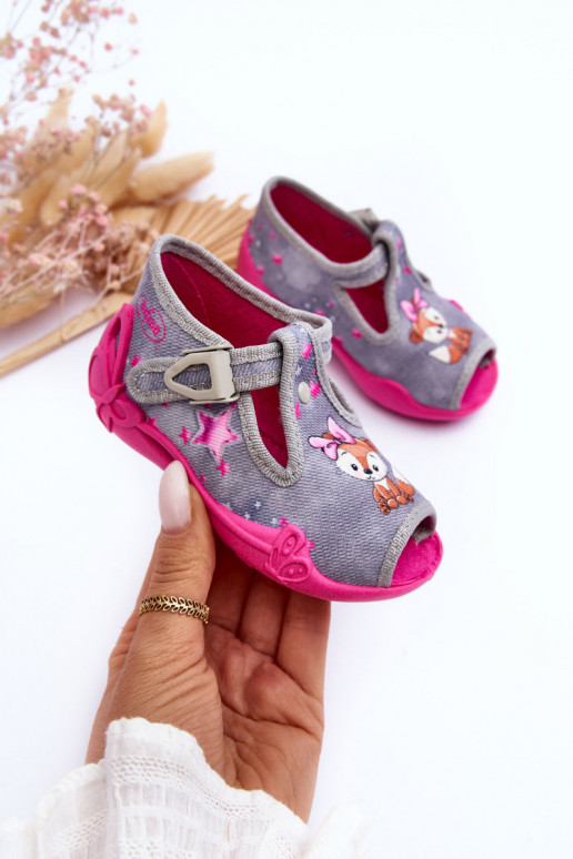 Sandalen Hausschuhe Befado 213P137 grau-rosa Farbe Sandalen Hausschuhe Befado 213P137 grau-rosa Farbe