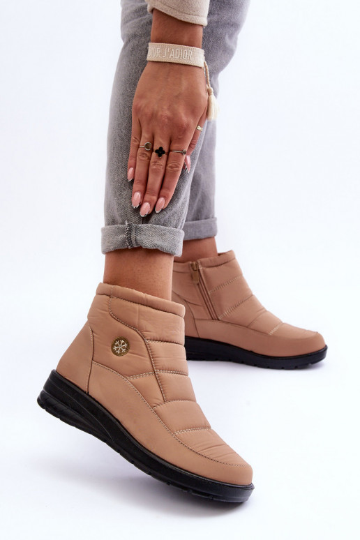 Schneestiefel Damen warm beige Helis Schneestiefel Damen warm beige Helis