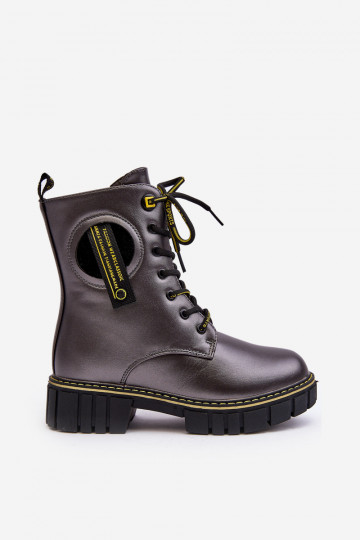 Warme Kinderschuhe Schuhe graue Farbe Iomare