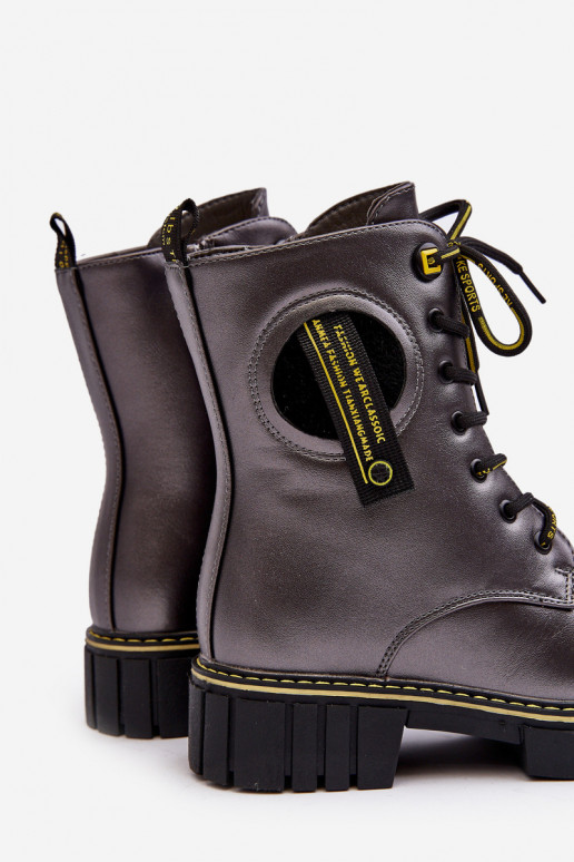 Warme Kinderschuhe Schuhe graue Farbe Iomare Warme Kinderschuhe Schuhe graue Farbe Iomare