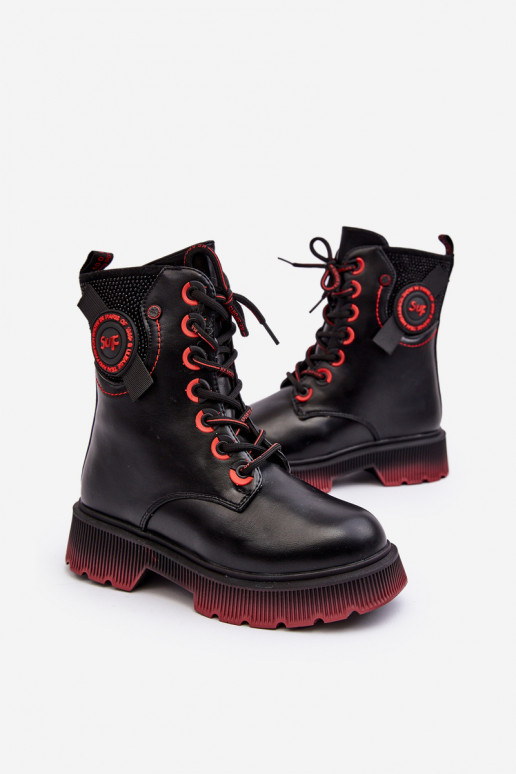 Warme Kinderstiefel in der Farbe Schwarz von Askya Warme Kinderstiefel in der Farbe Schwarz von Askya