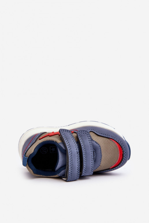 Schuhe Kinder-Sneaker mit Klebeverschlüssen blaue Farbe Hemmani