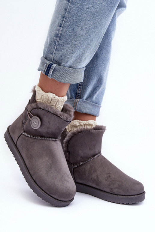 Gewärmte Schneestiefel mit Ornamenten in der grauen Farbe Siriol Gewärmte Schneestiefel mit Ornamenten in der grauen Farbe Siriol