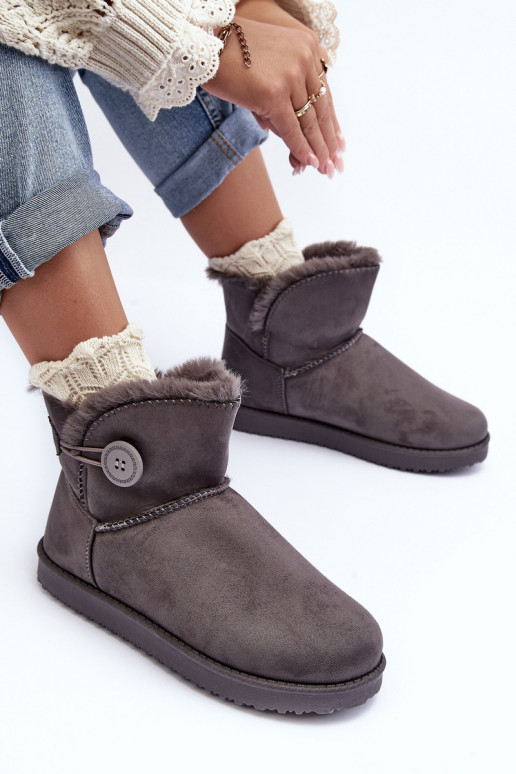 Gewärmte Schneestiefel mit Ornamenten in der grauen Farbe Siriol Gewärmte Schneestiefel mit Ornamenten in der grauen Farbe Siriol