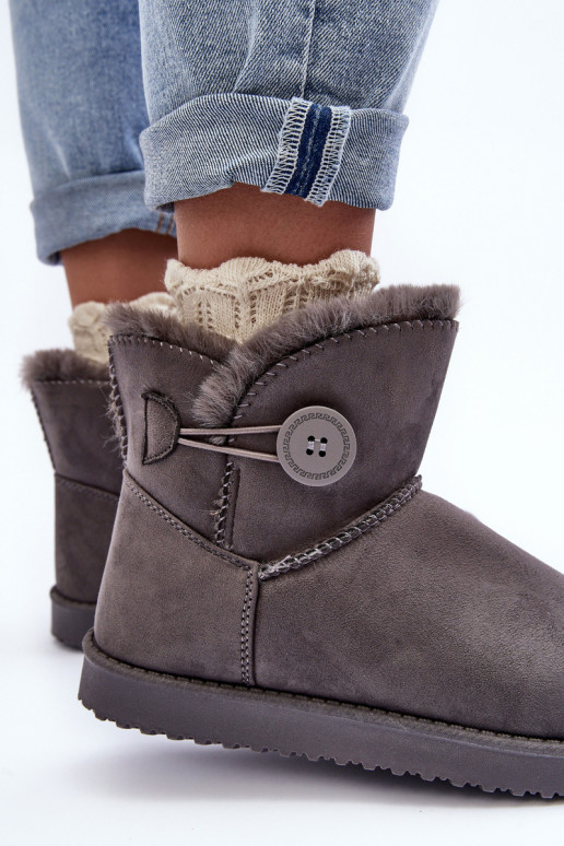 Gewärmte Schneestiefel mit Ornamenten in der grauen Farbe Siriol Gewärmte Schneestiefel mit Ornamenten in der grauen Farbe Siriol