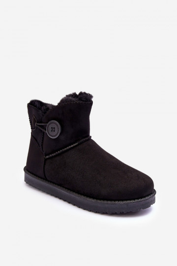 Gewärmte Schneestiefel mit Ornamenten in der schwarzen Farbe Siriol