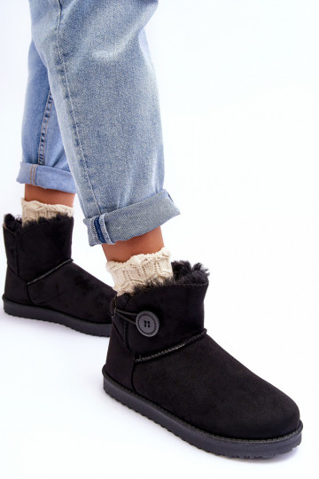Gewärmte Schneestiefel mit Ornamenten in der schwarzen Farbe Siriol 2