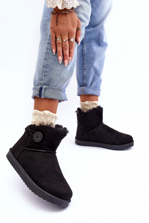 Gewärmte Schneestiefel mit Ornamenten in der schwarzen Farbe Siriol Gewärmte Schneestiefel mit Ornamenten in der schwarzen Farbe Siriol