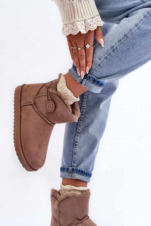 Gewärmte Schneestiefel mit Ornamenten beige Siriol Gewärmte Schneestiefel mit Ornamenten beige Siriol