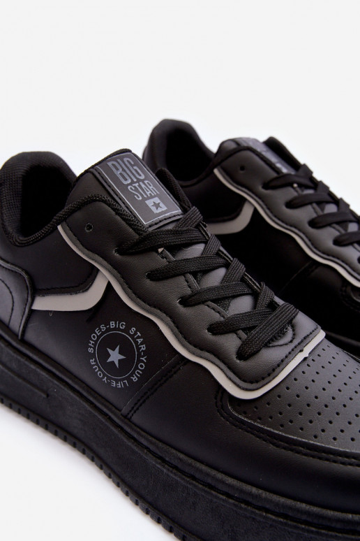 Damen-Sportschuhe, Sneakers Big Star MM274232 schwarze Farbe