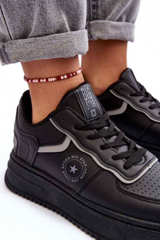 Damen-Sportschuhe, Sneakers Big Star MM274232 schwarze Farbe