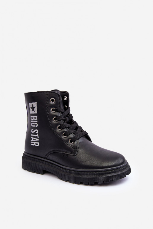 Stiefel für Kinder, warm, Big Star MM374152, schwarze Farbe Stiefel für Kinder, warm, Big Star MM374152, schwarze Farbe