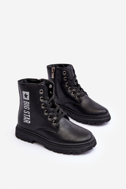 Stiefel für Kinder, warm, Big Star MM374152, schwarze Farbe Stiefel für Kinder, warm, Big Star MM374152, schwarze Farbe