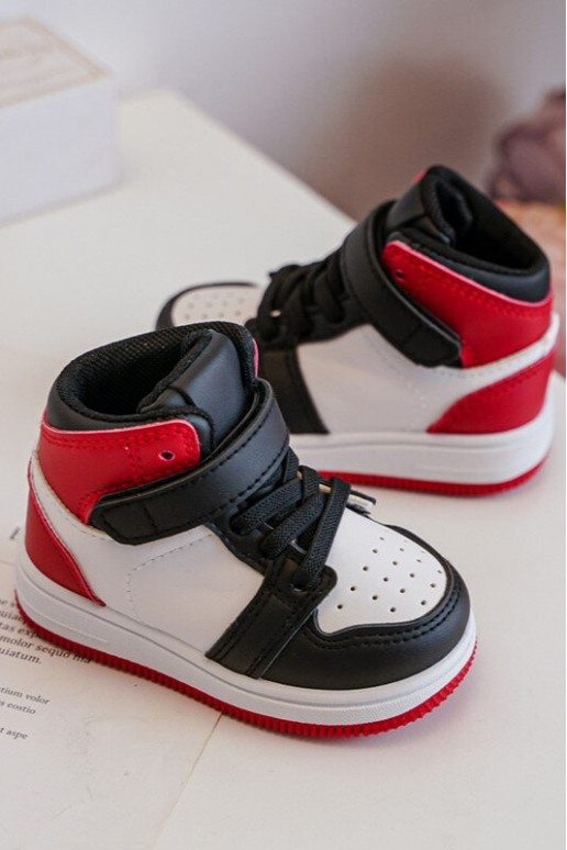 Kindersportschuhe Weiß-Rote Farbe Teredite