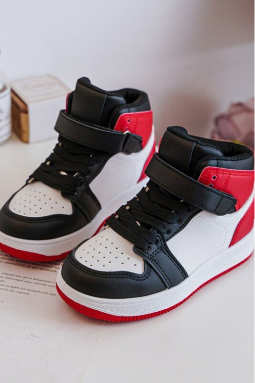 Kindersportschuhe Weiß-Rote Farbe Teredite