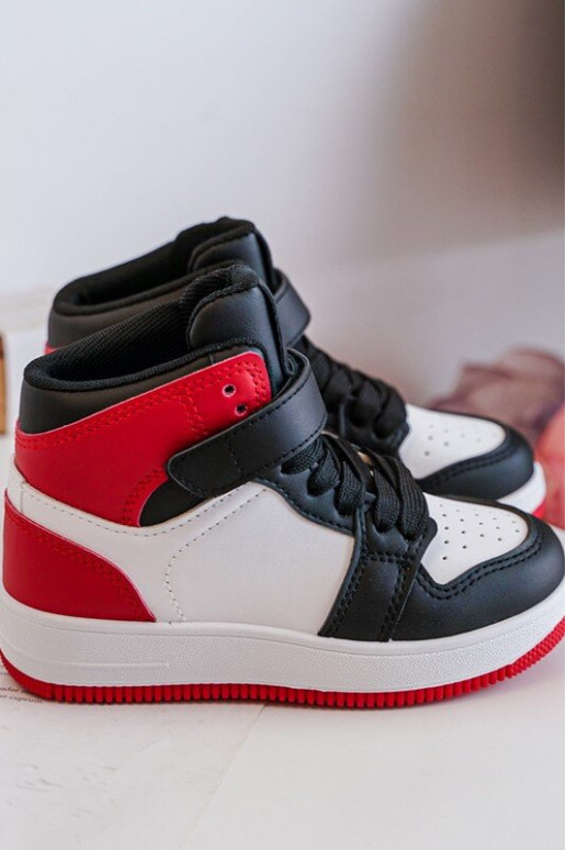 Kindersportschuhe Weiß-Rote Farbe Teredite