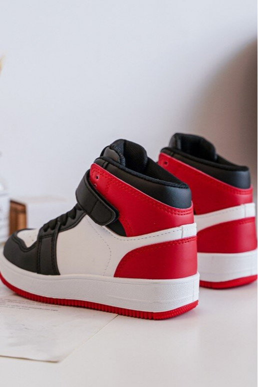 Kindersportschuhe Weiß-Rote Farbe Teredite