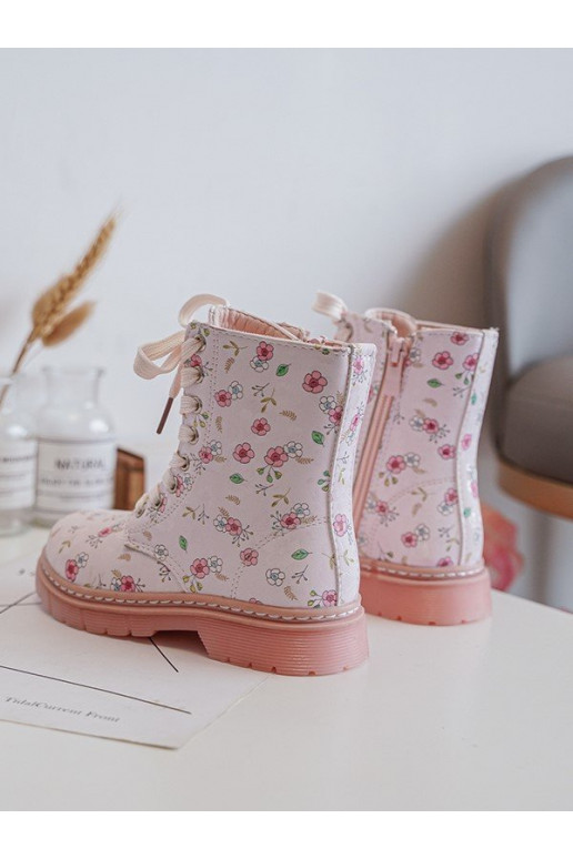 Gewärmte Kinderstiefel mit Reißverschlüssen rosa Farbe Dolida Gewärmte Kinderstiefel mit Reißverschlüssen rosa Farbe Dolida
