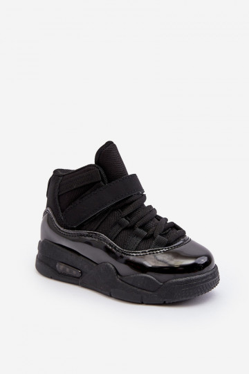 Kinder-Sneaker mit Schnürsenkeln in der Farbe Schwarz Darina 2