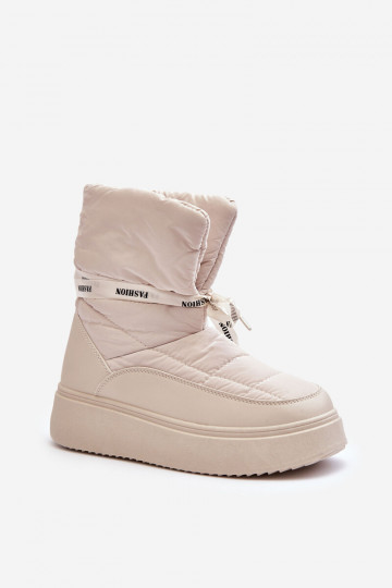 Schneestiefel Wiązaniem Elfenbein Siracna