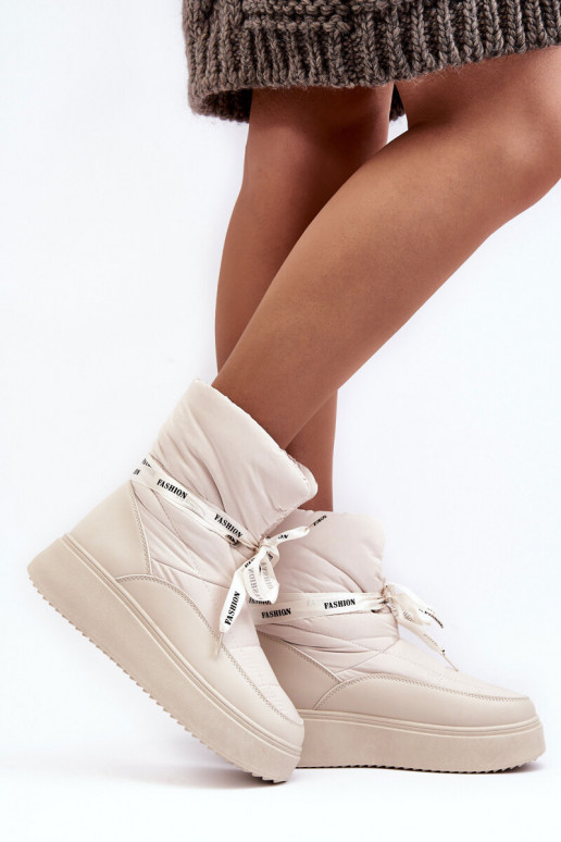 Schneestiefel Wiązaniem Elfenbein Siracna Schneestiefel Wiązaniem Elfenbein Siracna